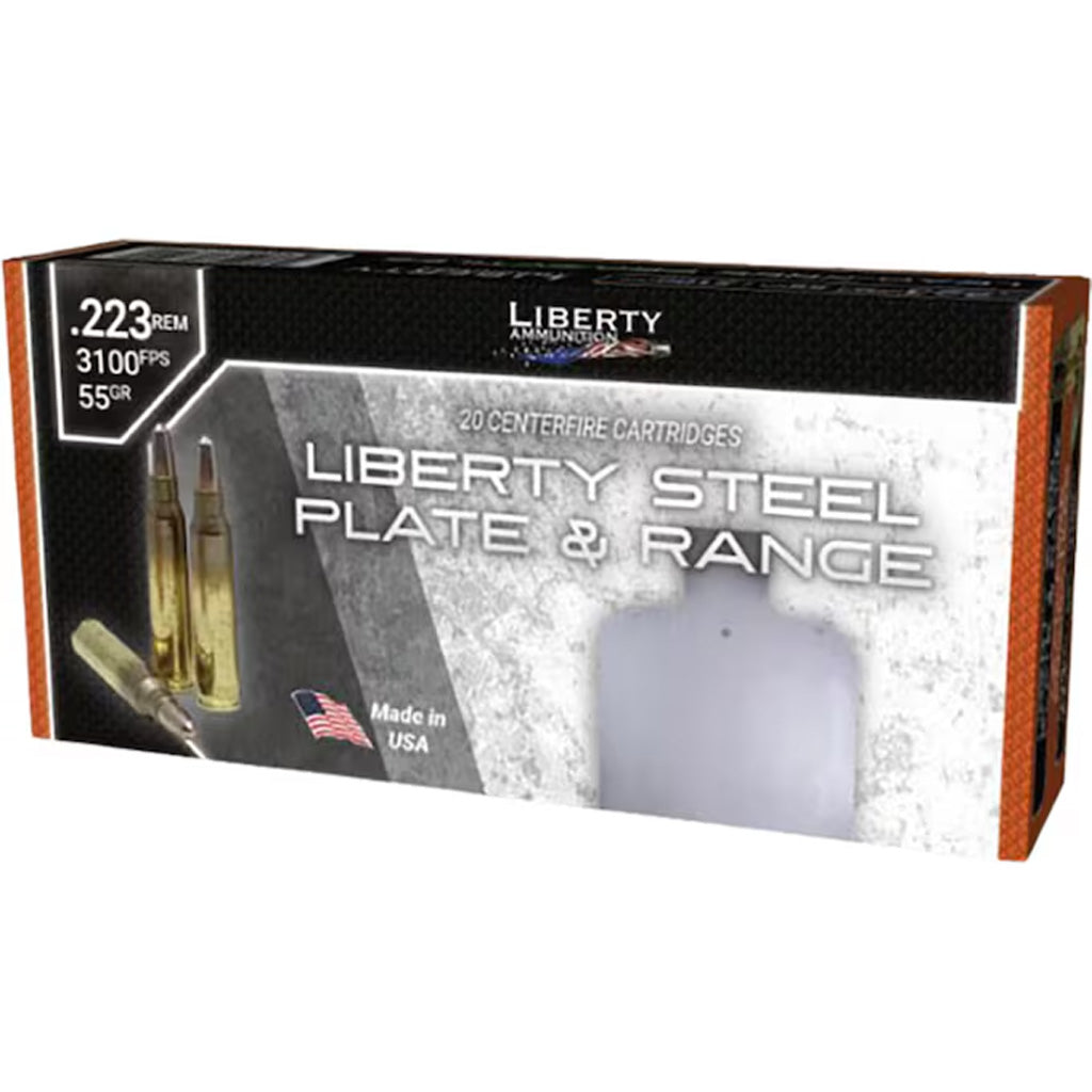 Liberty Steel Plate &amp; Range Ammo 223 Rem 55 gr. Non Lead 20 rd.