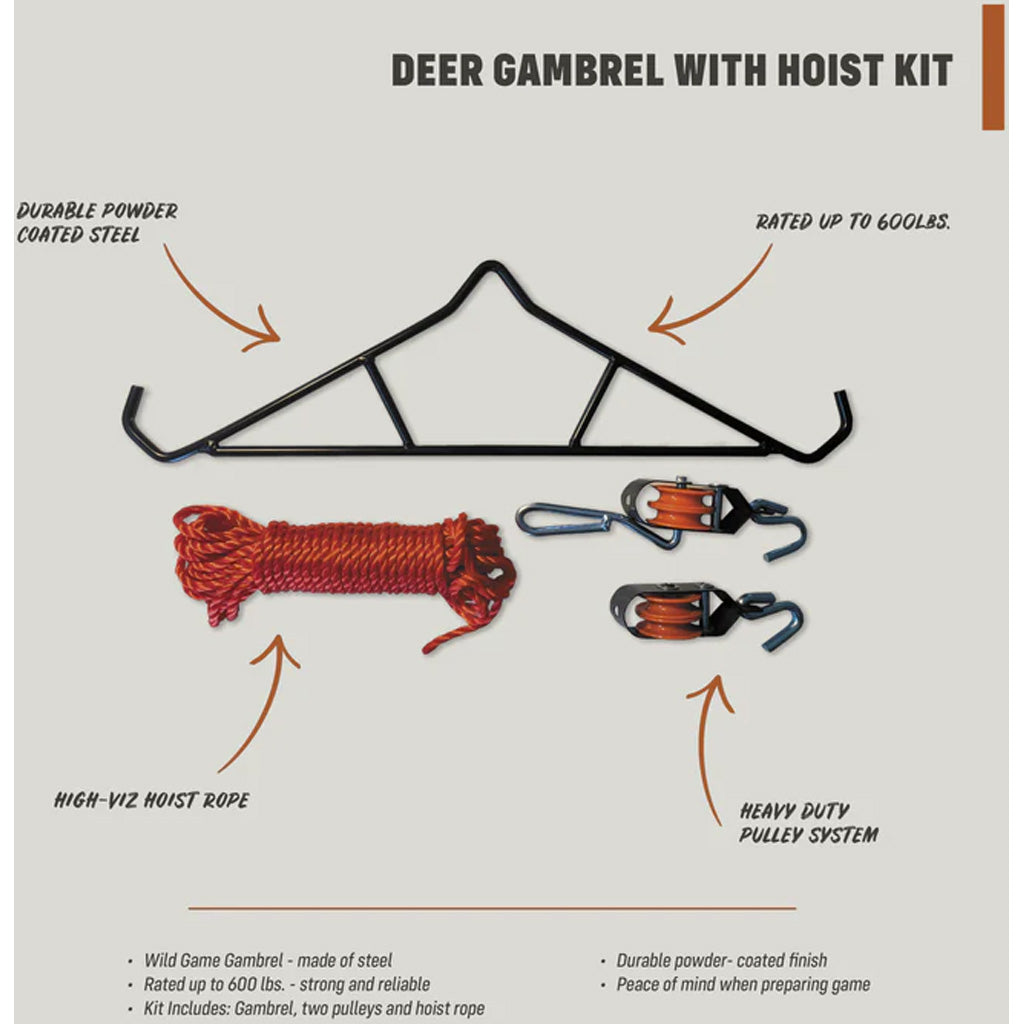 Half Rack Gambrel &amp; Hoist 600lb