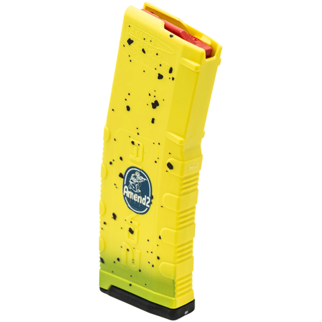 Amend2 AR-15 Mod 2 Magazine 5.56/223 Yellow Printed Banana 30 rd.