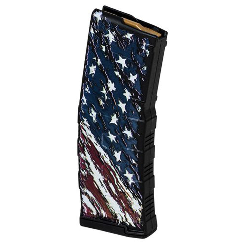 Amend2 AR-15 Mod 3 Magazine 5.56/223 Black American Flag 30 rd.