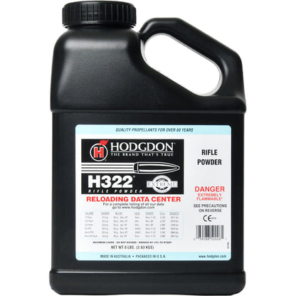 Hodgdon H322 Powder 8 lb. Extreme Rifle HAZMAT
