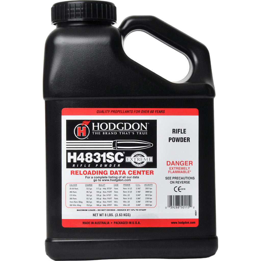 Hodgdon 4831SC Powder 8 lb. Extreme Rifle HAZMAT