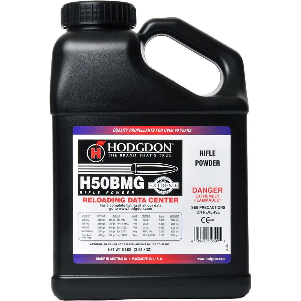 Hodgdon H50BMG Powder 8 lb. Extreme Rifle HAZMAT