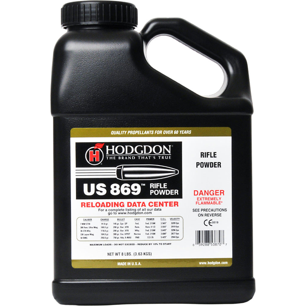 Hodgdon US 869 Powder 8 lb. Rifle HAZMAT