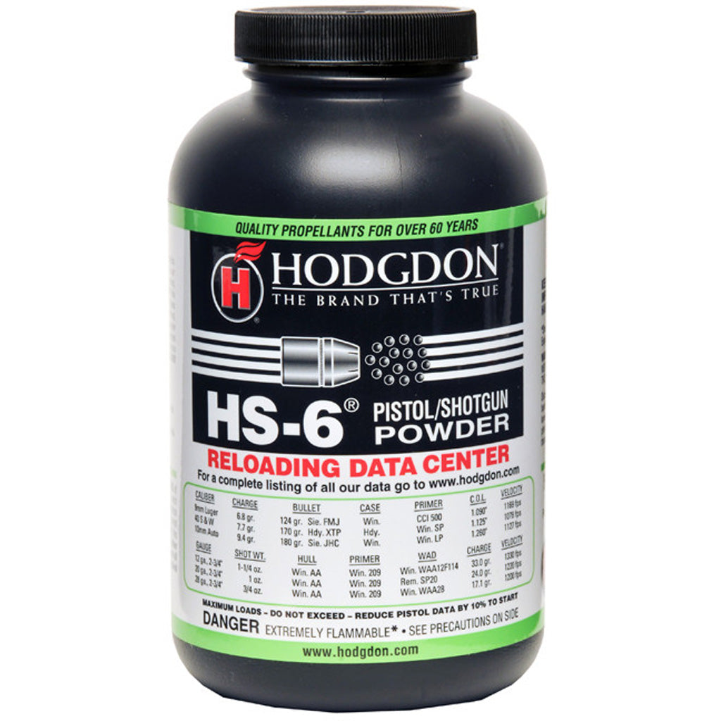 Hodgdon HS-6 Powder 1 lb. Shotgun/Pistol HAZMAT