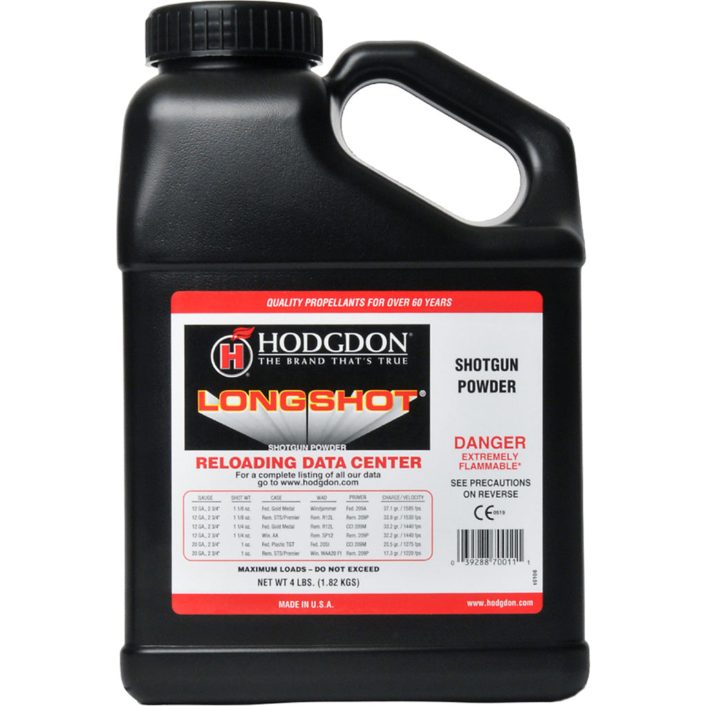 Hodgdon Longshot Powder 4 lb. Shotgun/Pistol HAZMAT
