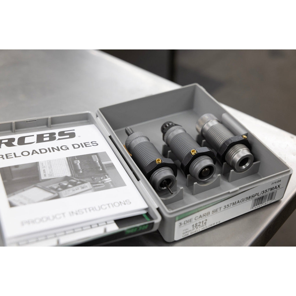 RCBS Carbide 3 Die Roll Crimp Set 357 MAG / 38 Special