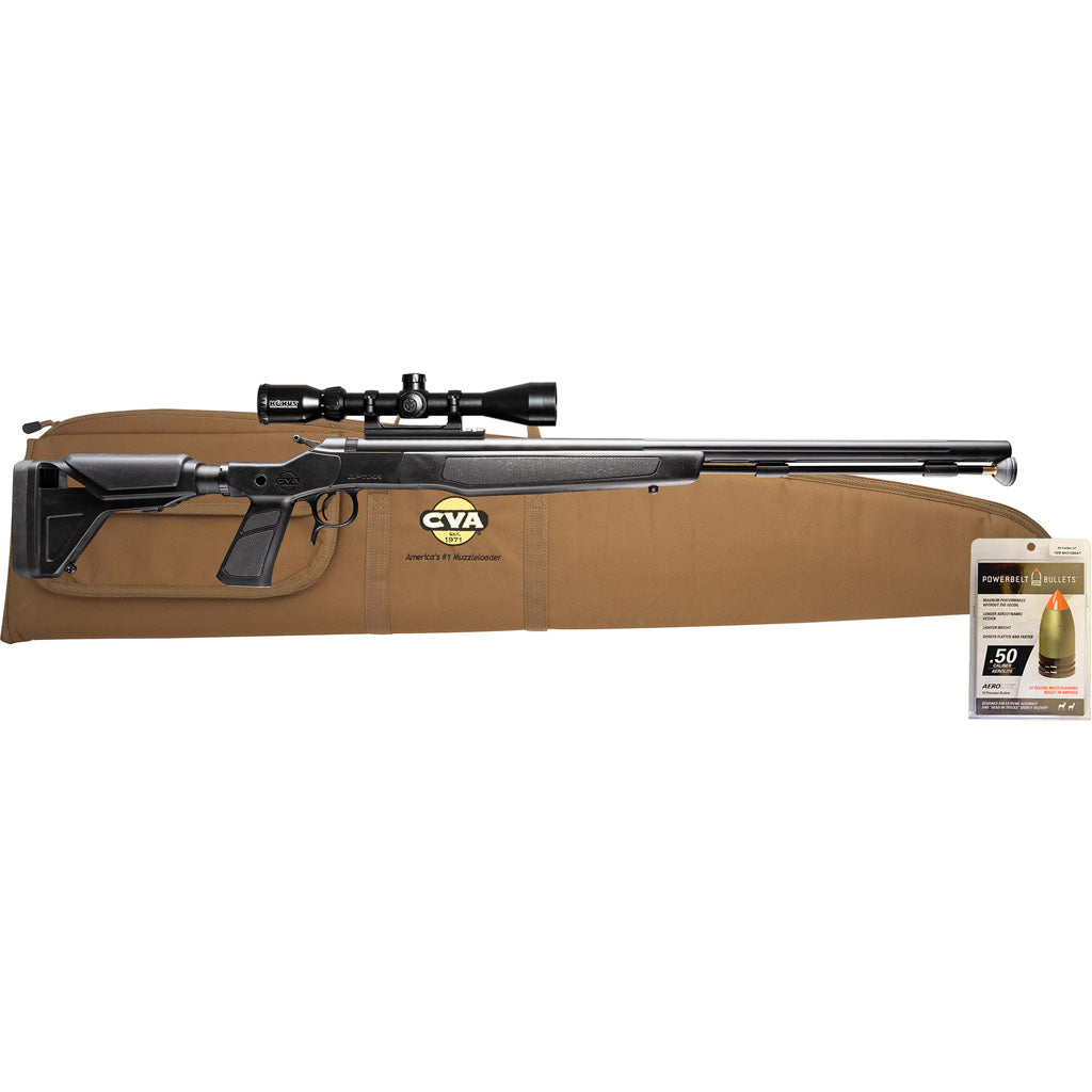 CVA Optima XP Muzzleloader Package .50 Cal 26 in. Nitride/Black w/ KonosPro Scope