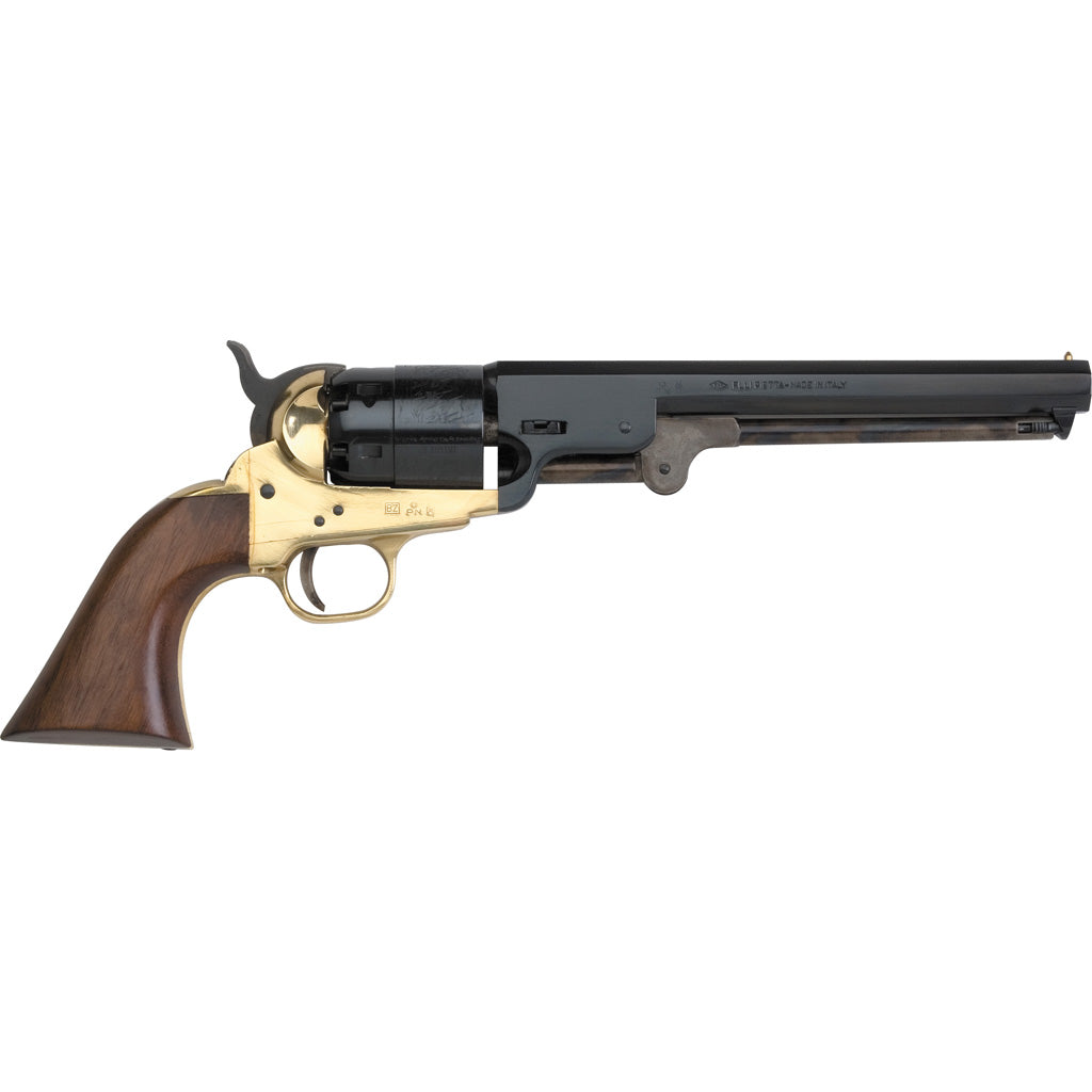 Pietta 1851 Navy Confederate Blackpowder Revolver .44 Cal 7.5in Brass Frame/Blued Brl&amp;CYL +CYL 6rd