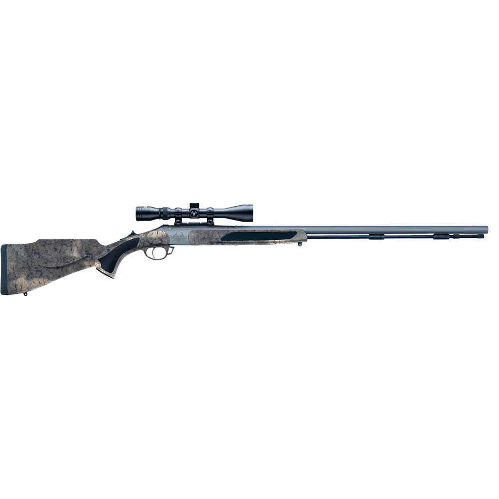 Traditions Vortek Strikerfire Muzzleloader .50 Cal 28 in Tungsten SS/Syn Desert Web w/Scope