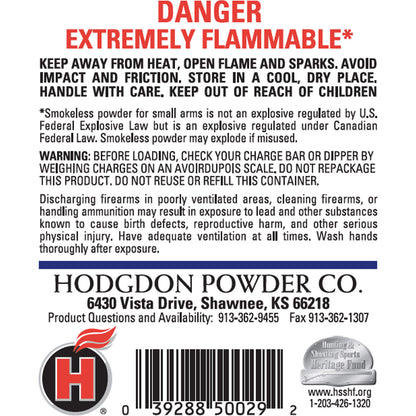 Winchester 296 Powder 8 lb. Shotgun/Pistol HAZMAT