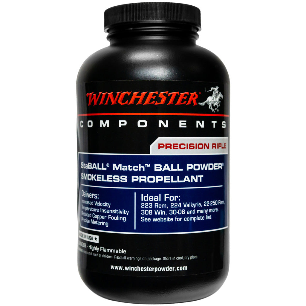 Winchester StaBall Match Powder 1 lb. Rifle HAZMAT