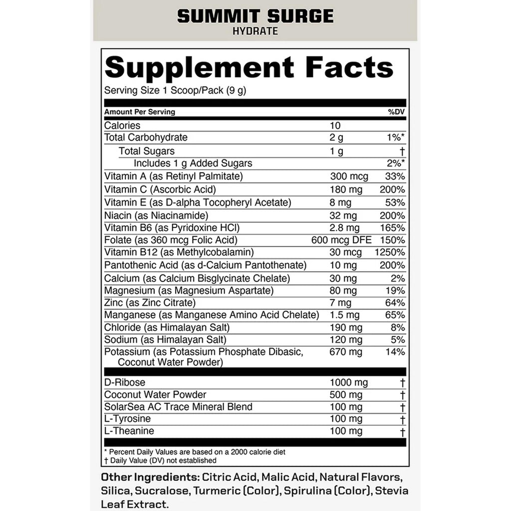 MTN Ops Hydrate Summit Surge HUSH Trail Packs - 20ct