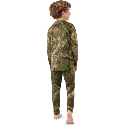Indera Youth Camo Thermal Baselayer Set Realtree APX Large