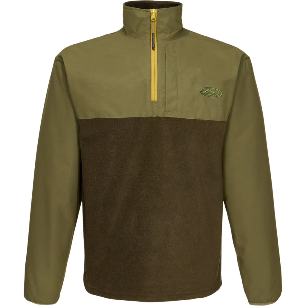 Drake 1/4 Zip Refuge Eqwader Green Timber Large