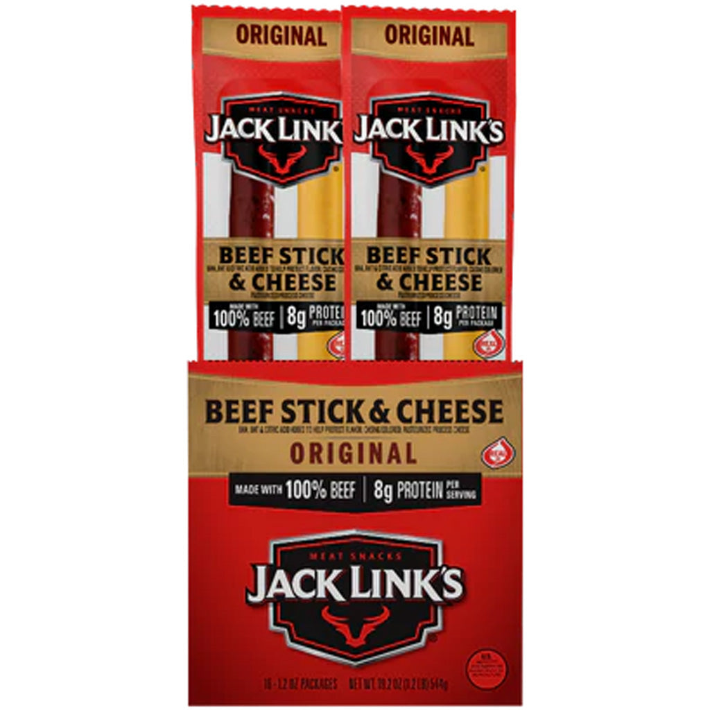 Jack Links Beef &amp; Cheese Sticks 192ct (16 per case/12 cases)