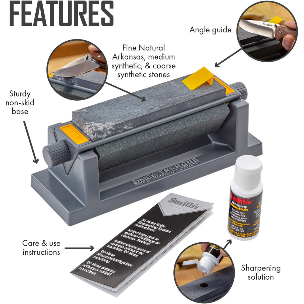 Smiths Three Stone Sharpening System 6"