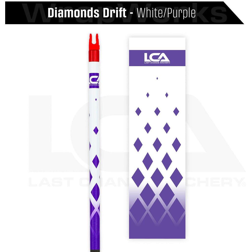 Last Chance WrapWorks Stock Diamonds Drift White/Purple Precision Flex M-Series