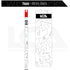 Last Chance WrapWorks Stock Topo   White/Black Precision Fixed Standard