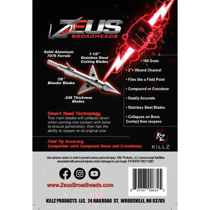 Zeus Broadhead 125 gr. 3 pk.