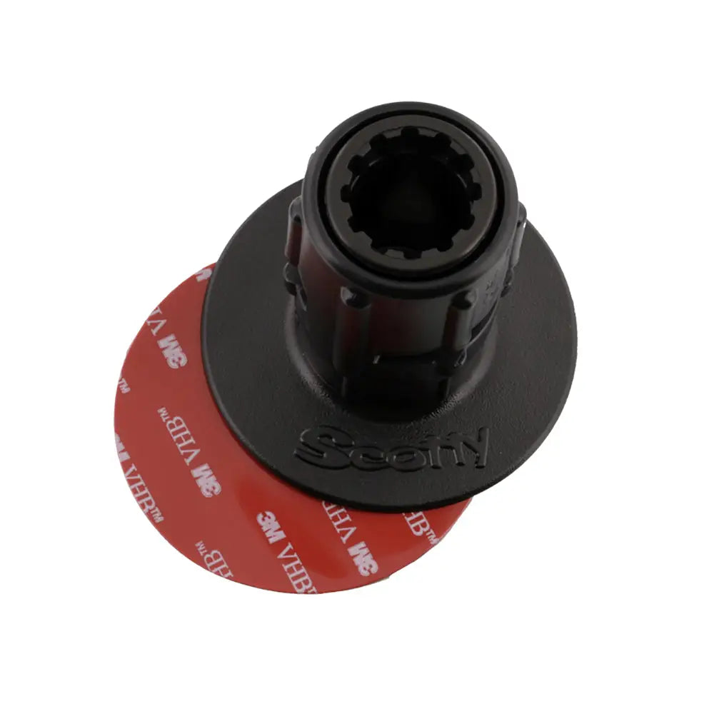 Scotty 448 Stick-On Mount w/Gear-Head Adapter - 3" Pad [0448-BK]