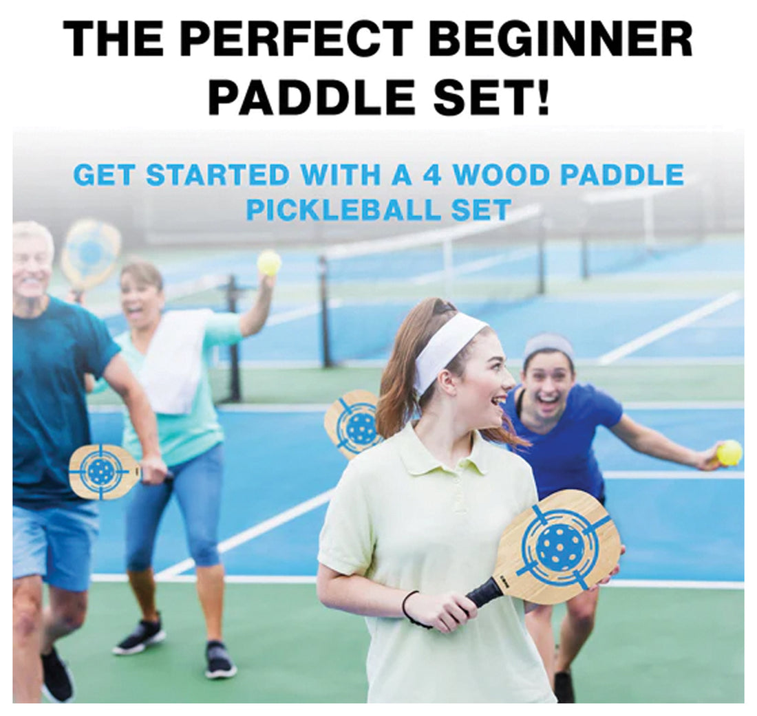 CORE PICKLEBALL Wood Paddle Set - Durable Pickleball Paddles for Recreational Play