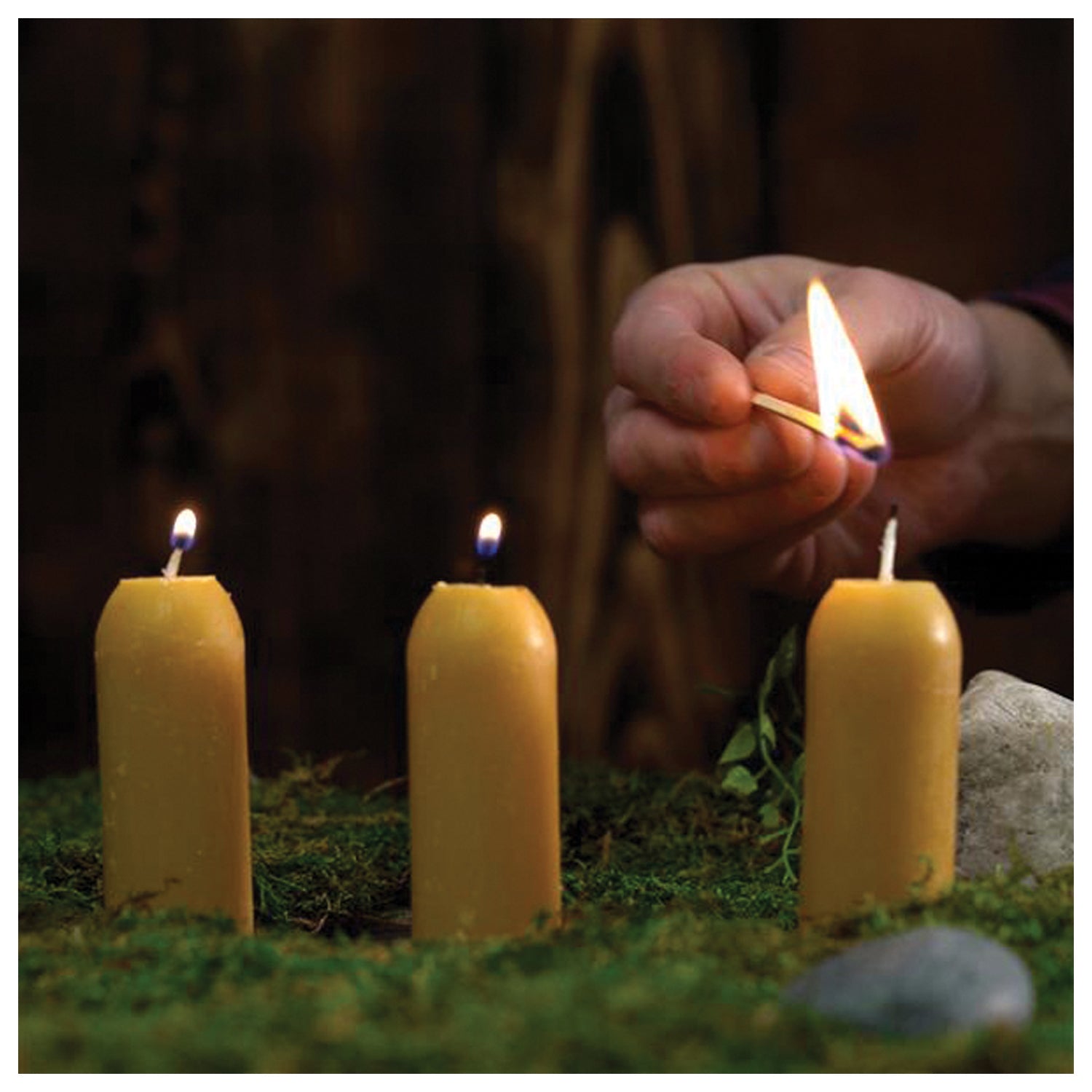 UCO Beeswa X Candles 3-Pack - Long-Lasting Travel and Camping Candles