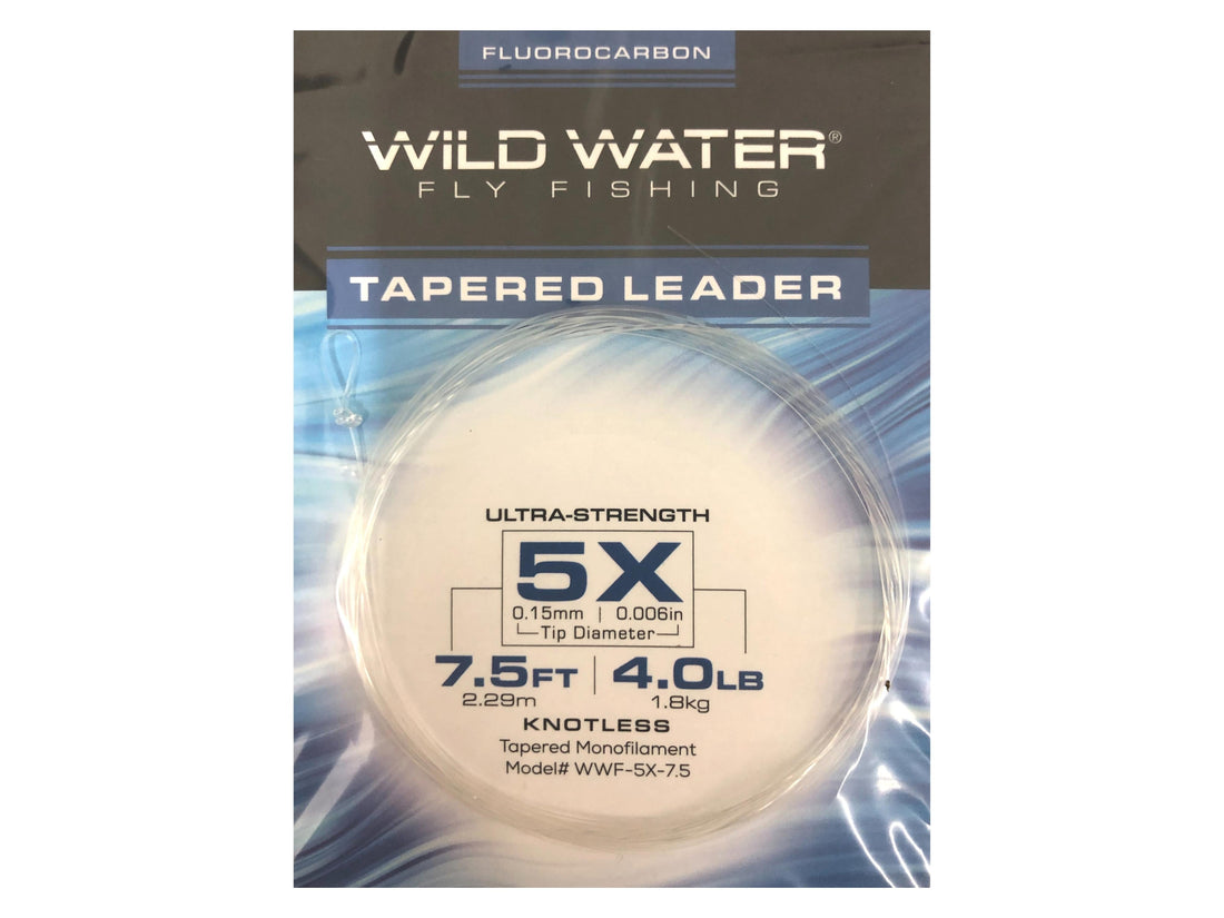 5X Fluorocarbon Leader, 7.5&