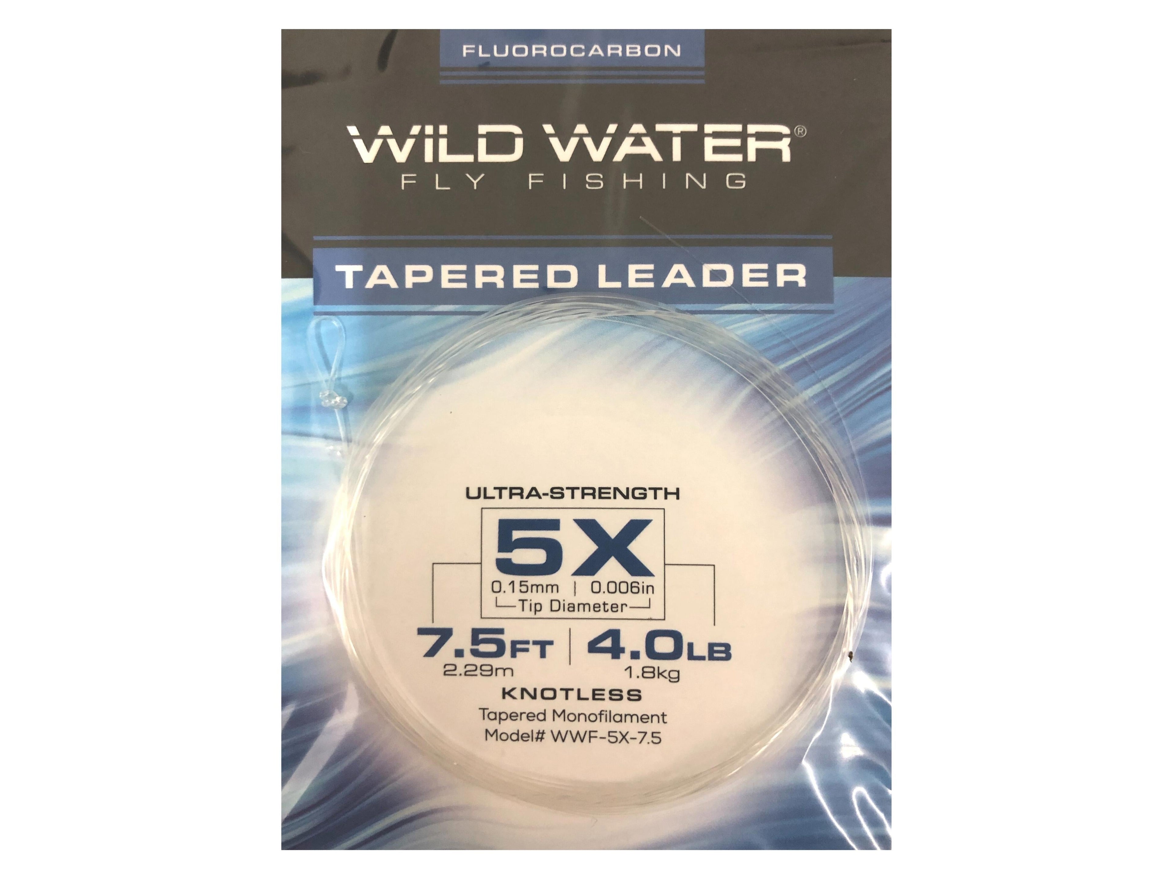 5X Fluorocarbon Leader, 7.5&