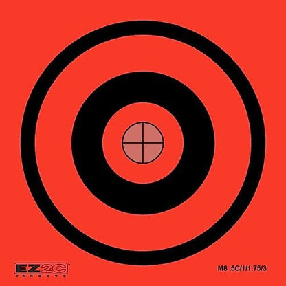 25 EZ2C Mini Shooting Targets Bright Fluorescent Self-Adhesive 3.5"x3.5" (25 count)
