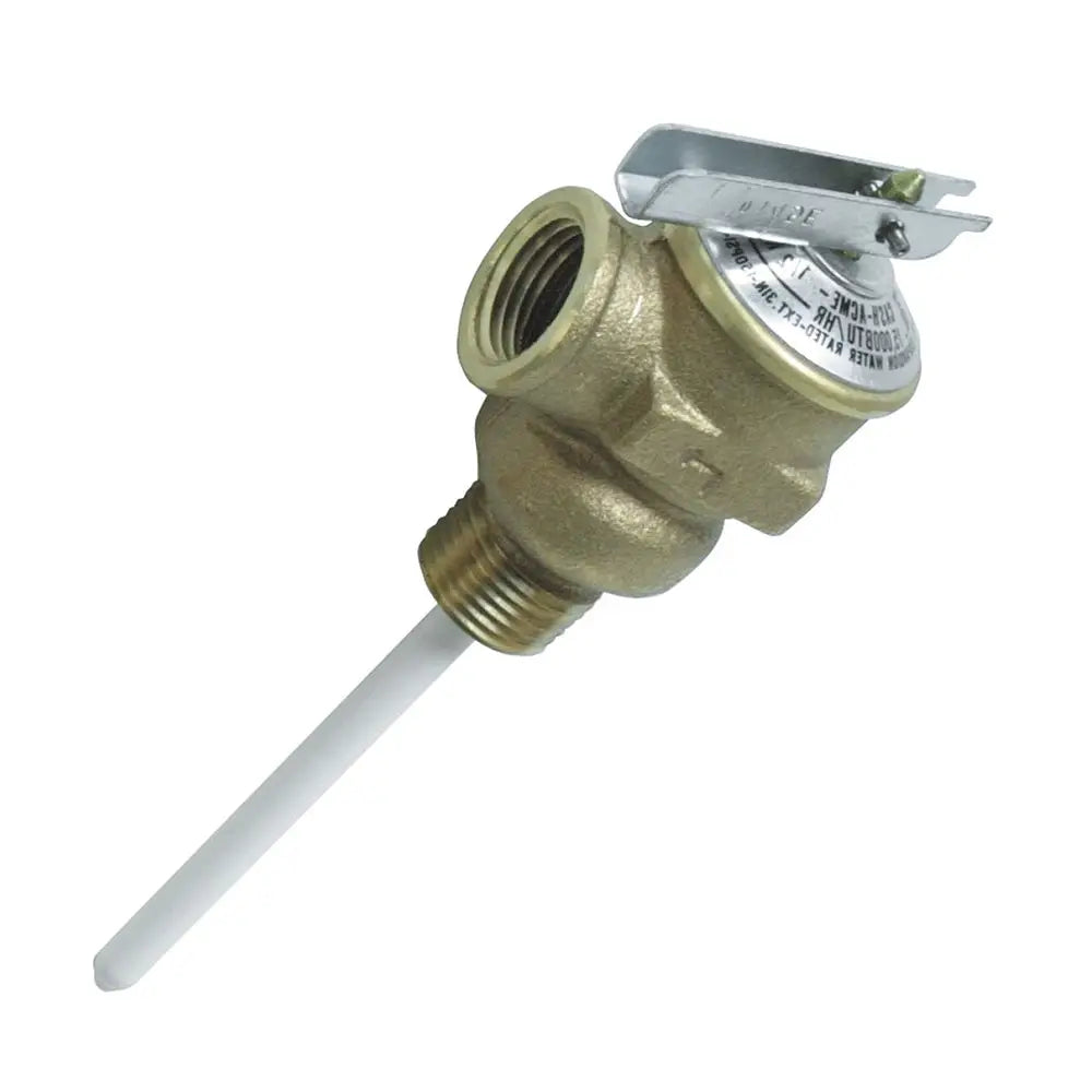 Camco Temperature &amp; Pressure Relief Valve - 1/2" Valve w/4" Probe [10423]