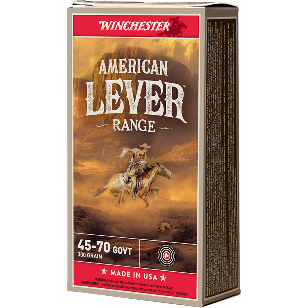 Winchester American Lever Range Ammo 45-70 GOVT 300 gr. 20 rd.