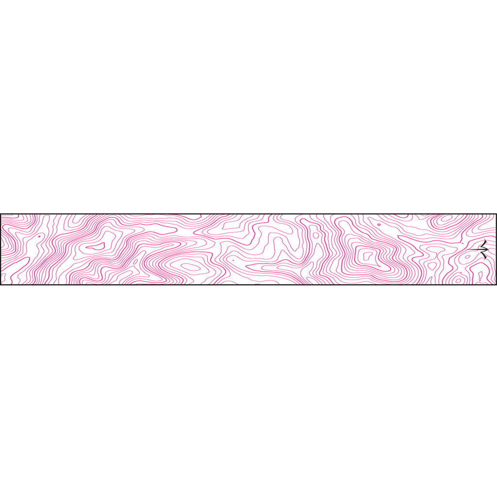 White Water Archery Thin Line Topo Wraps Flo Pink 5 in. x 1.125 in. 15 pk.