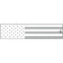 White Water Archery Reflective Arrow Wraps White American Flag 5 in. x 1.125 in. 15 pk.