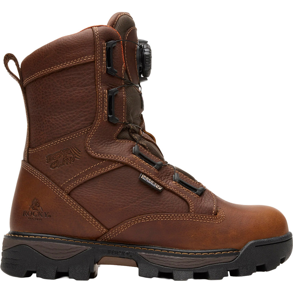 Rocky Bearclaw HD Hunting Boot 9" Brown 800g Size 10