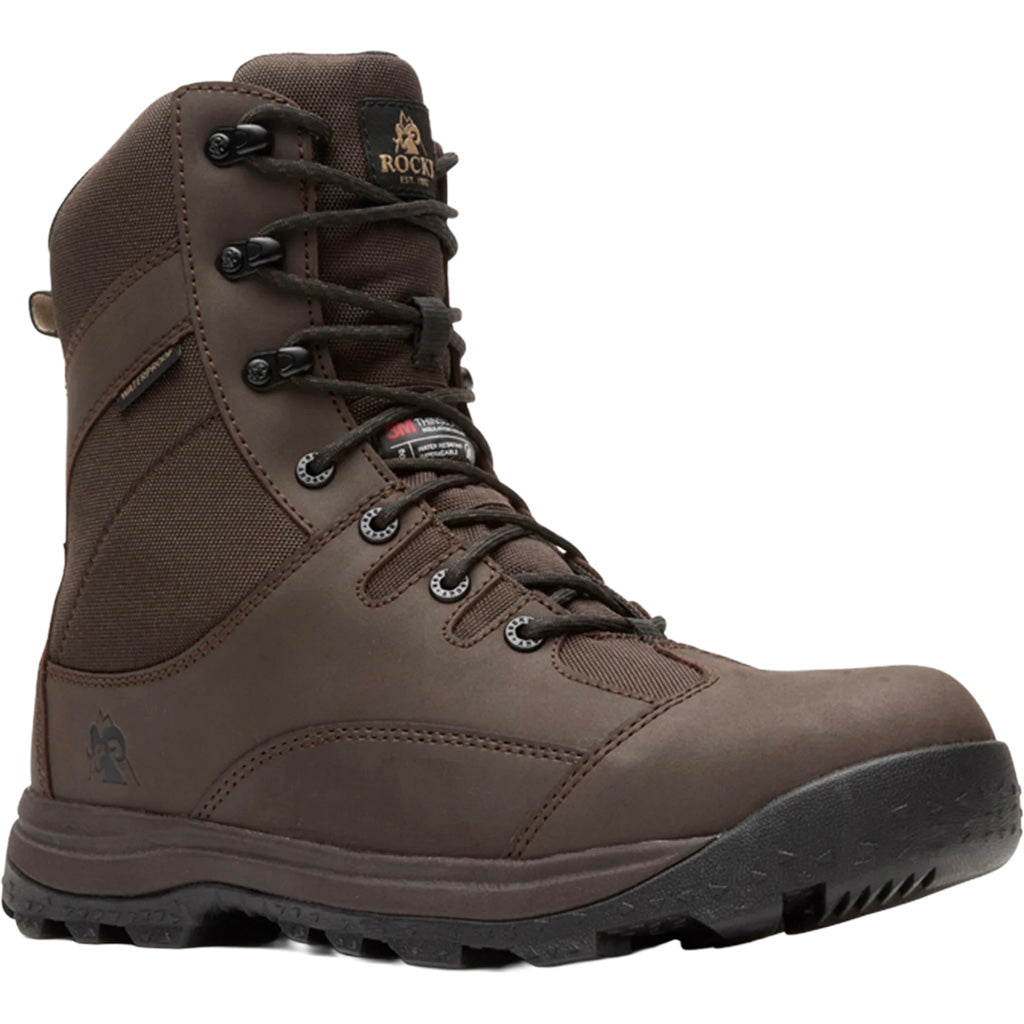 Rocky Wildcat Hunting Boot 8" Brown 400g Size 9