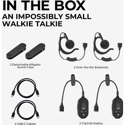 Midland ClipTalk FRS Radio 2pk w/CH02, CH03, &amp; USBC01