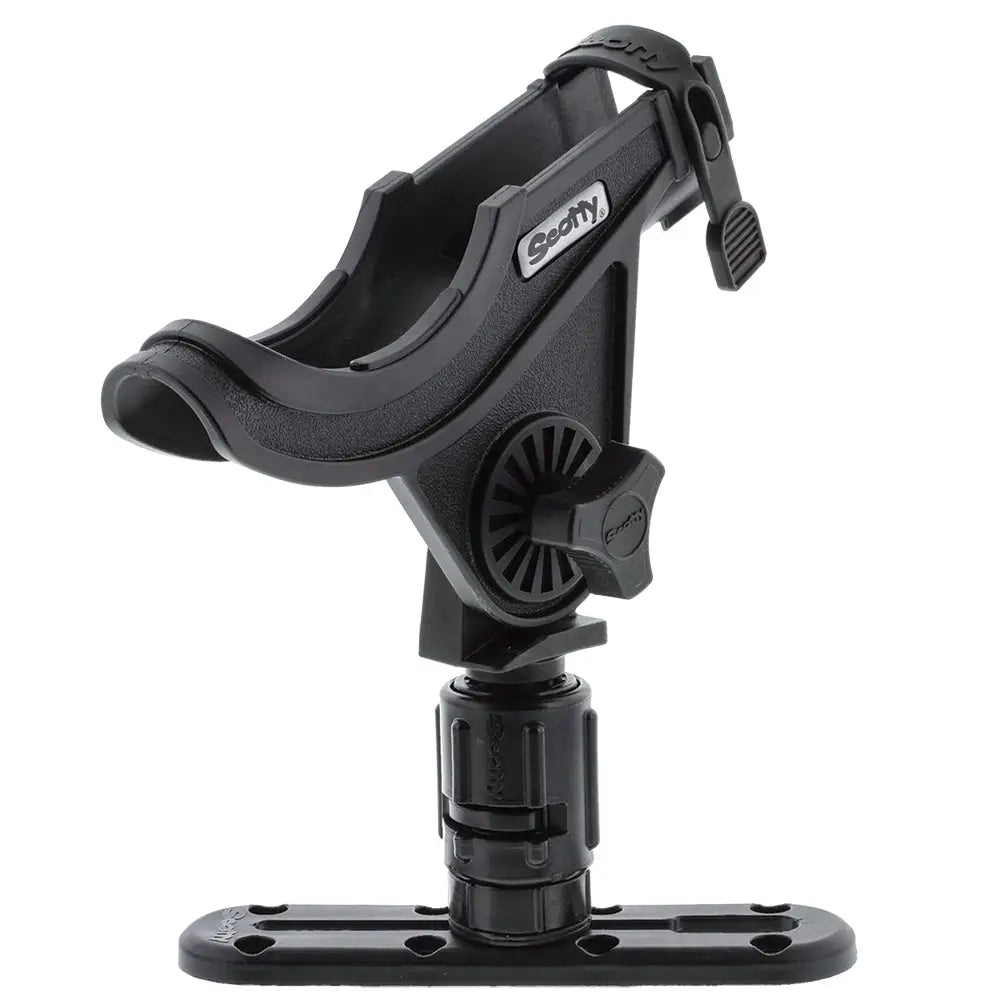 Scotty 282 Baitcaster Rod HolderTrack Combo w/Gearhead &amp; 4" Track [0282-BK]