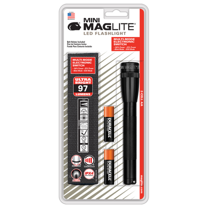 SP22 Mini Maglite 2 AA-Cell LED Flashlight w/ Holster
