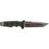 Fixed Blade Tanto 9Cr17 High Carbon Steel HL1 Rubber Handle w/Lanyard Hole and Ambidextrous Sheath