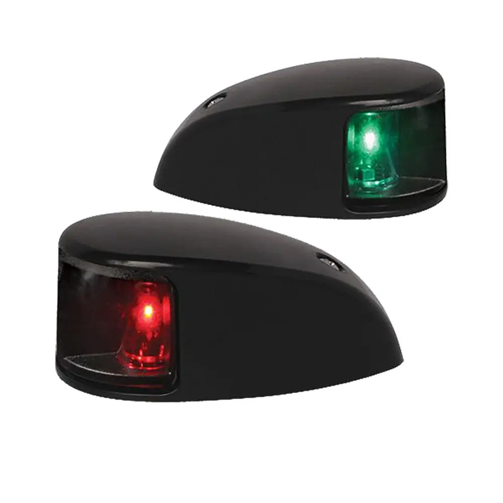 Hella Marine NaviLED Deck Mount Port &amp; Starboard Pair - 2nm - Clear Lens/Black Housing [980620901]