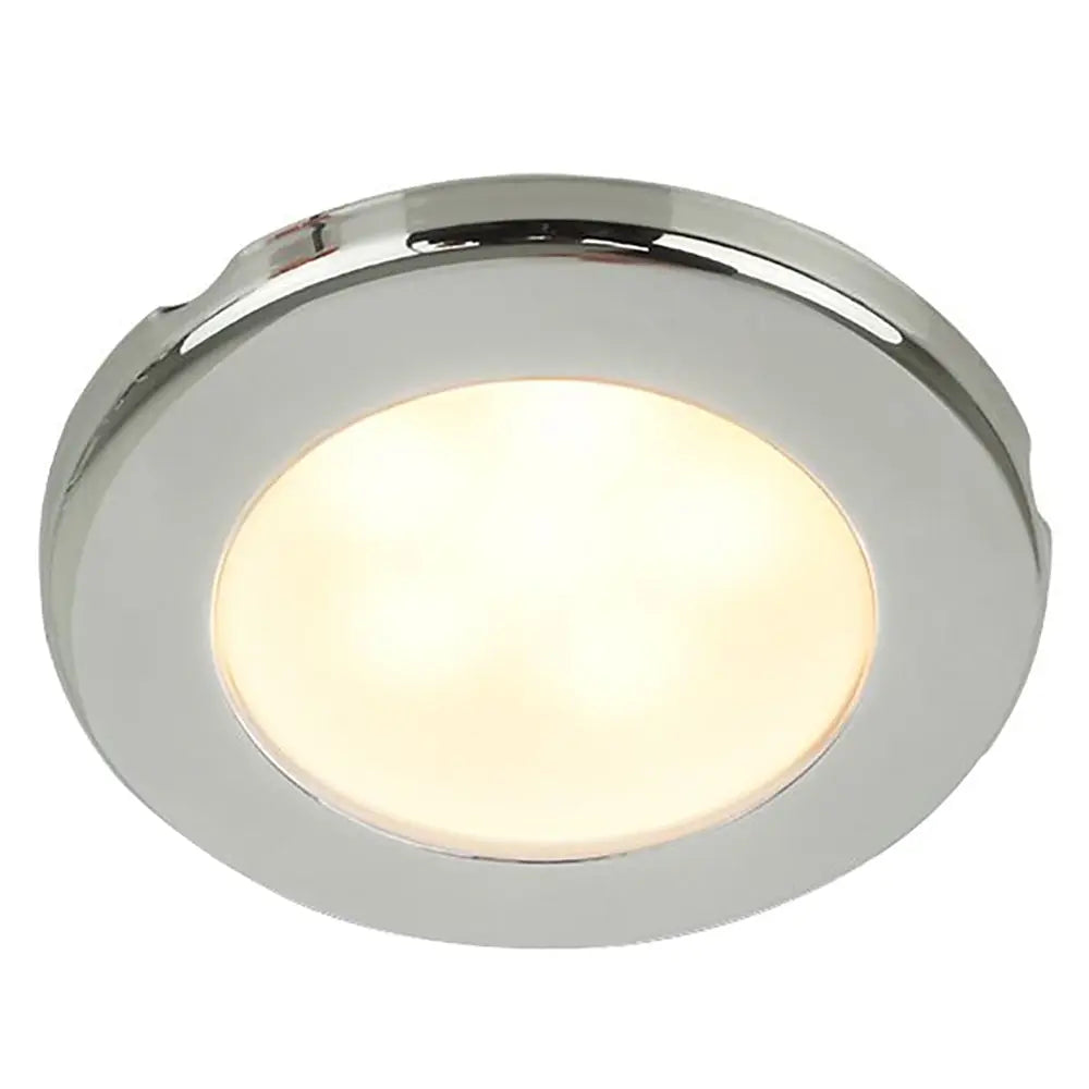 Hella Marine EuroLED 75 3&quot; Round Screw Mount Down Light - Warm White LED - Stainless Steel Rim - 24V [958109121]