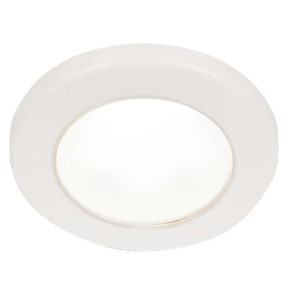 Hella Marine EuroLED 75 3" Round Screw Mount Down Light - White LED - White Plastic Rim - 24V [958110111]