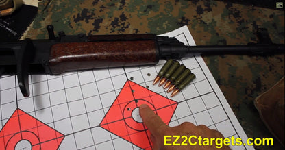 200 EZ2C Targets Most Popular 5 Rifle Styles Paper Targets Bundle 11"x17" USA Made