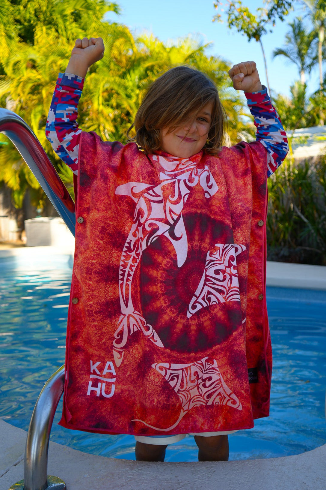 Lahui - Hawaiian Tribal Towel Poncho (Mini)