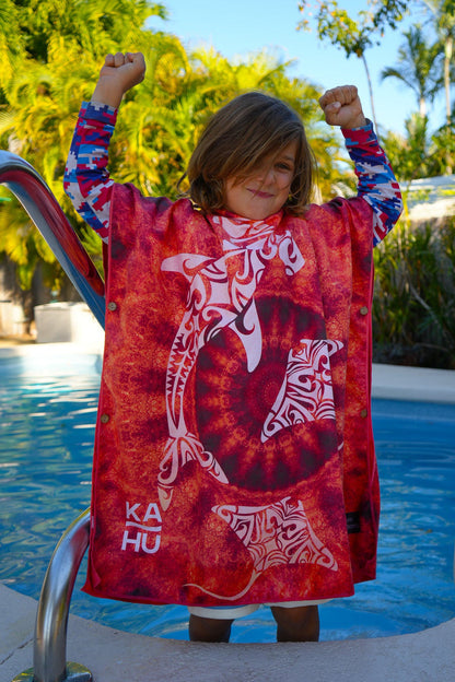 Lahui - Hawaiian Tribal Towel Poncho (Mini)