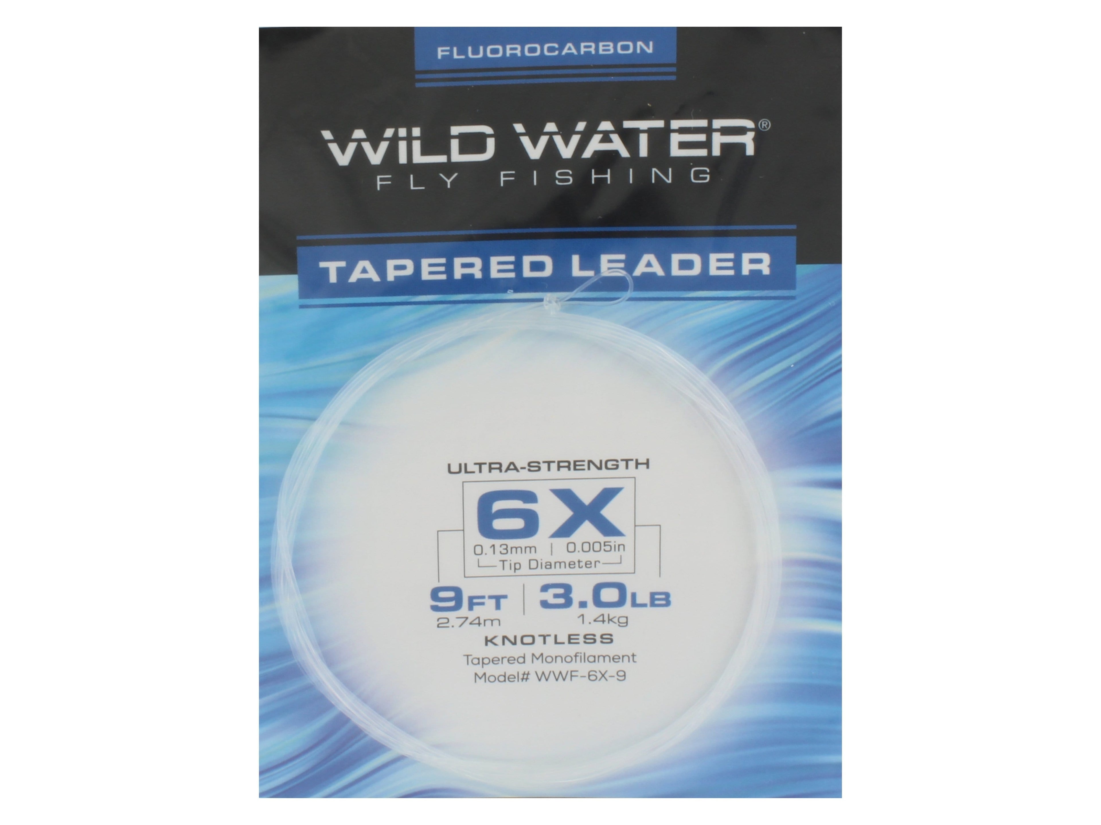 6X Fluorocarbon Leader, 9&