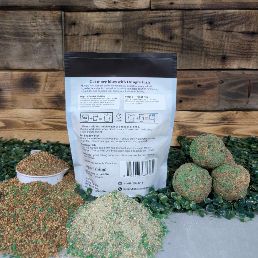 HungryFish GroundBait Mix - (Hemp) 15.5oz