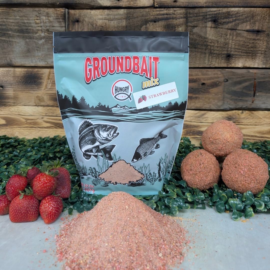 HungryFish GroundBait Mix -  (Strawberry ) 2 lb
