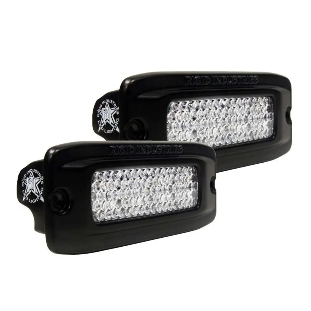 RIGID Industries SRQ PRO Back Light Kit Flush Mount Diffused Pair Black ...